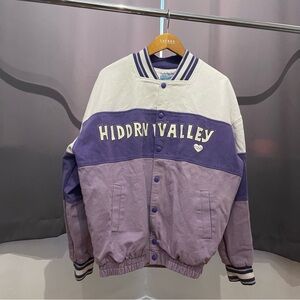 Hidden Valley Purple and Cream Varsity Jacket